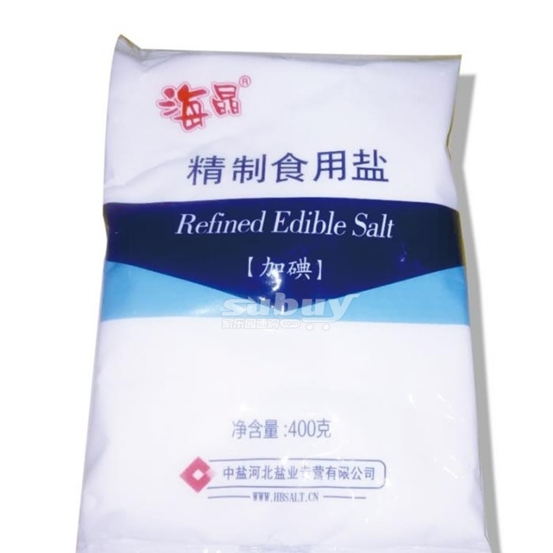 海晶精制食用盐400克