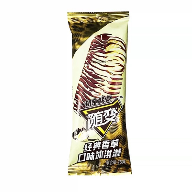 蒙牛随变经典香草口味冰淇淋