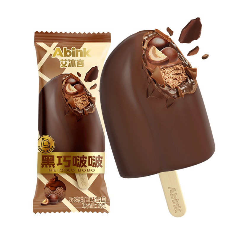 艾冰客黑巧啵啵巧克力口味
