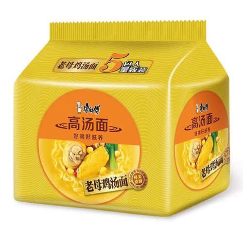 康师傅高汤面五连包